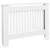 White Radiator Cover Heating Cabinet 112 cm Engineered Wood