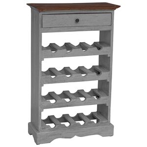 vidaXL Wine Rack Solid Mahogany Wood 55x23x85 cm