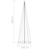 vidaXL Christmas Cone Tree 330 Warm White LEDs Decoration 100x300 cm