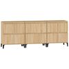 vidaXL Sideboards 3 pcs Sonoma Oak 60x35x70 cm Engineered Wood