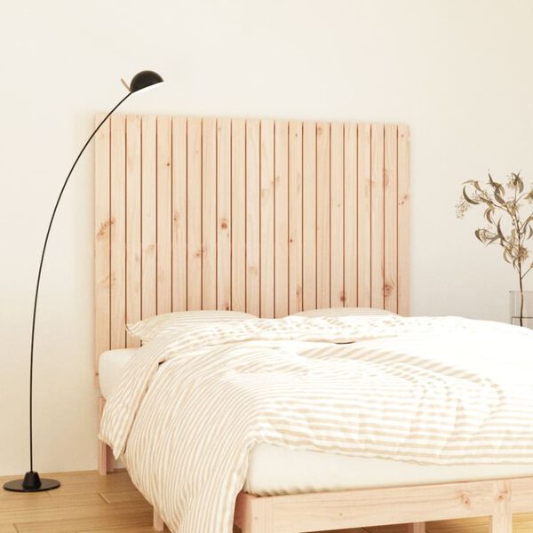 vidaXL Wall Headboard 140x3x110 cm Solid Wood Pine