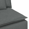 vidaXL Modular Sofa Armrest End Module with Cushions Dark Grey 100 cm