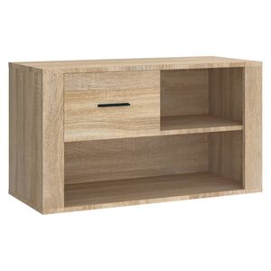 vidaXL Shoe Cabinet Sonoma Oak 80x35x45 cm Engineered Wood
