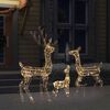 vidaXL Acrylic Reindeer Family Christmas Decoration 300 LED Warm White
