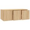 vidaXL TV Cabinet Sonoma Oak 80x34x30 cm Engineered Wood