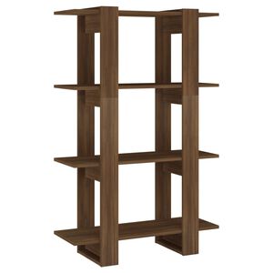 vidaXL Book Cabinet | Brown oak | Engineered wood | Medium | Book Cabinet
