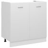 vidaXL Sink Bottom Cabinet "Lyon" White 80x46x81,5 cm Engineered Wood