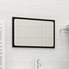 vidaXL Bathroom Mirror Black 60x1.5x37 cm Engineered Wood