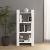 vidaXL Book Cabinet/Room Divider White 60x35x125 cm Solid Wood