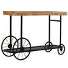 vidaXL Console Table Solid Mango Wood 115x36x76 cm