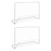 vidaXL Football Goals 2 pcs with Nets 182x61x122 cm Steel White