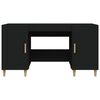 vidaXL Desk Black 140x50x75 cm Engineered Wood