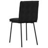 vidaXL Dining Chairs 4 pcs Black Velvet