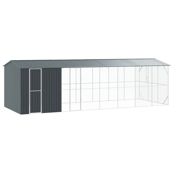 vidaXL Bird Cage Anthracite 860 x 310 x 247 cm Galvanised Steel
