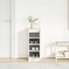 vidaXL Shoe Cabinet White 29.5x34x76 cm Engineered Wood