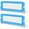vidaXL Toddler Safety Bed Rail 2 pcs Blue 102x42 cm