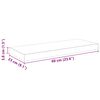 vidaXL Floating Wall Shelf High Gloss Black 60x23.5x3.8 cm MDF