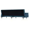 vidaXL Sofa Bed with Cushions Black Velvet