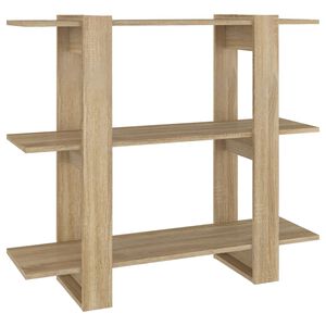 vidaXL Book Cabinet/Room Divider Sonoma Oak 100x30x87 cm