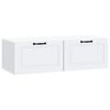 vidaXL Wall-Mounted TV Cabinet White 98 x 41 x 30 cm Engineered Wood
