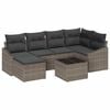 vidaXL Garden Dining Set 7 pcs Light Grey