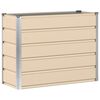 vidaXL Planter Ivory 100 x 40 x 75 cm Steel
