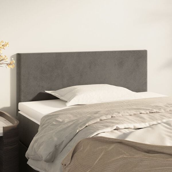 vidaXL Headboard Dark Grey 100 cm Velvet