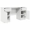 vidaXL Desk with Drawer White 140 x 49 x 76 cm Engineered wood