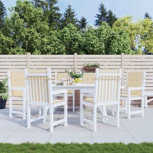 vidaXL Garden chair cushions 6 pcs Beige 100 x 50 x 3 cm