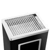 vidaXL Ashtray Dustbin Hotel 45 L Steel Black