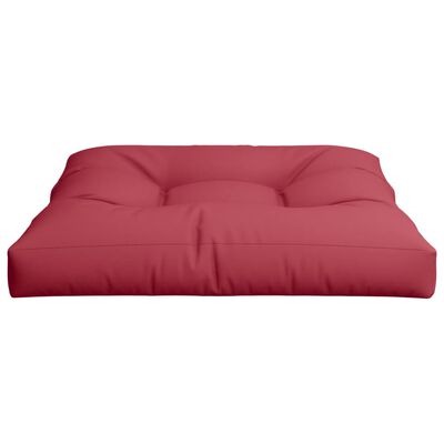 vidaXL Pallet Cushion 80x80x12 cm Wine Red Fabric