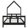 vidaXL Kids Bed Frame Black 90x190 cm Solid Wood Pine