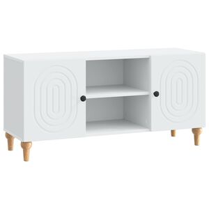 vidaXL TV Cabinet White 102 x 34.5 x 50 cm Engineered Wood