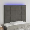 vidaXL LED Headboard Dark Grey 100 cm Velvet