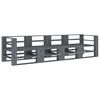 vidaXL Garden Pallet Sofa Grey 4-Seater Wood