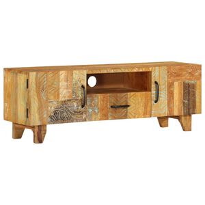 vidaXL Tv Cabinet | Multicolour | Solid Reclaimed Wood | 120x30x40 cm