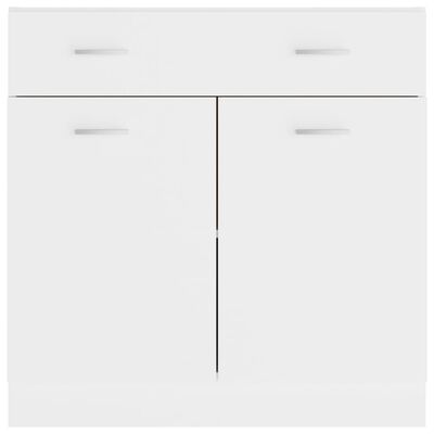vidaXL Drawer Bottom Cabinet White 80x46x81.5 cm Engineered Wood