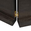 vidaXL Wall Shelf Dark Brown 120x30x(2-4) cm Treated Solid Wood Oak
