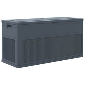 vidaXL Garden Storage Box 320 L Anthracite