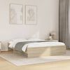 vidaXL Bed Frame without Mattress Sonoma Oak 150x200 cm King Size Engineered Wood