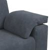 vidaXL 3 Piece Sofa Set with Cushions Dark Grey Velvet