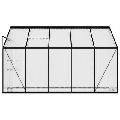 vidaXL Greenhouse Anthracite Aluminium 6.5 m³