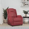 vidaXL Massage Chair Wine Red Faux Leather