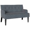 vidaXL Bench Dark Grey 112 x 65.5 x 75 cm Velvet