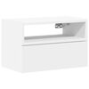 vidaXL Wall-mounted Bedside Cabinet White 45x26x28,5 cm