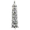 vidaXL Artificial Pre-lit Christmas Tree with 45 LEDs and Flocked Snow 90 cm
