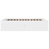 vidaXL Bed Frame without Mattress White 150x200 cm King Size