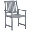 vidaXL Garden Chairs 8 pcs Solid Acacia Wood Grey