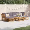 vidaXL 7 Piece Garden Lounge Set with Cushions Solid Wood Acacia