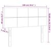 vidaXL Headboard Dark Grey 100 cm Fabric